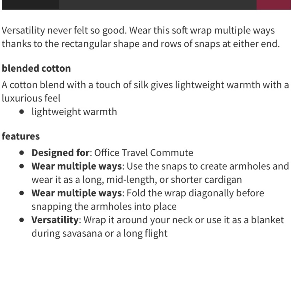 Lululemon Rejuvenate Scarf/Wrap - Picture 4 of 10